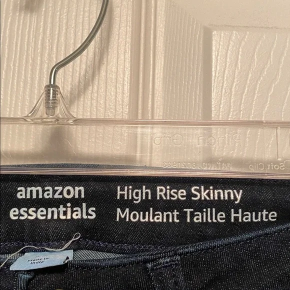 Amazon Essentials Women's High Rise Skinny Dark Indigo Jeans…size 10 - Picture 3 of 6